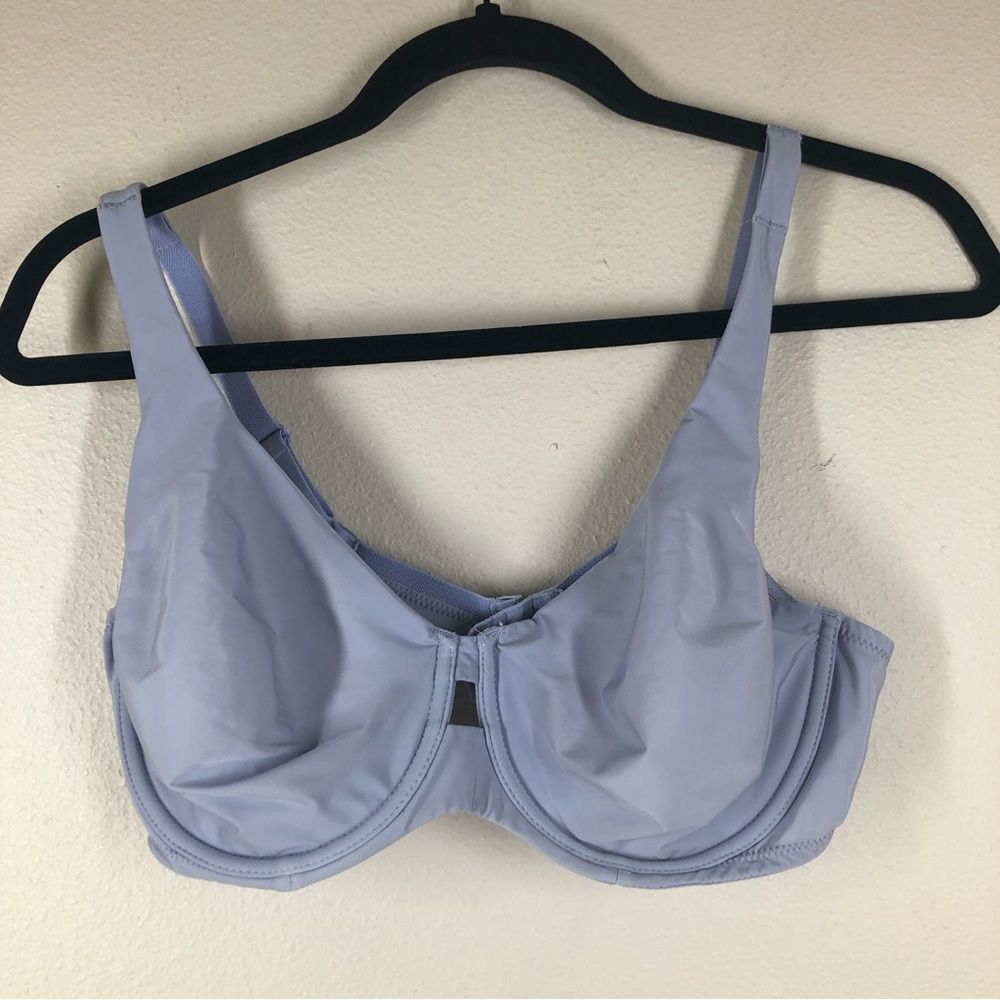 Wacoal First Instinct Full Figure Seamless Underwire Bra Blue 36D 855280